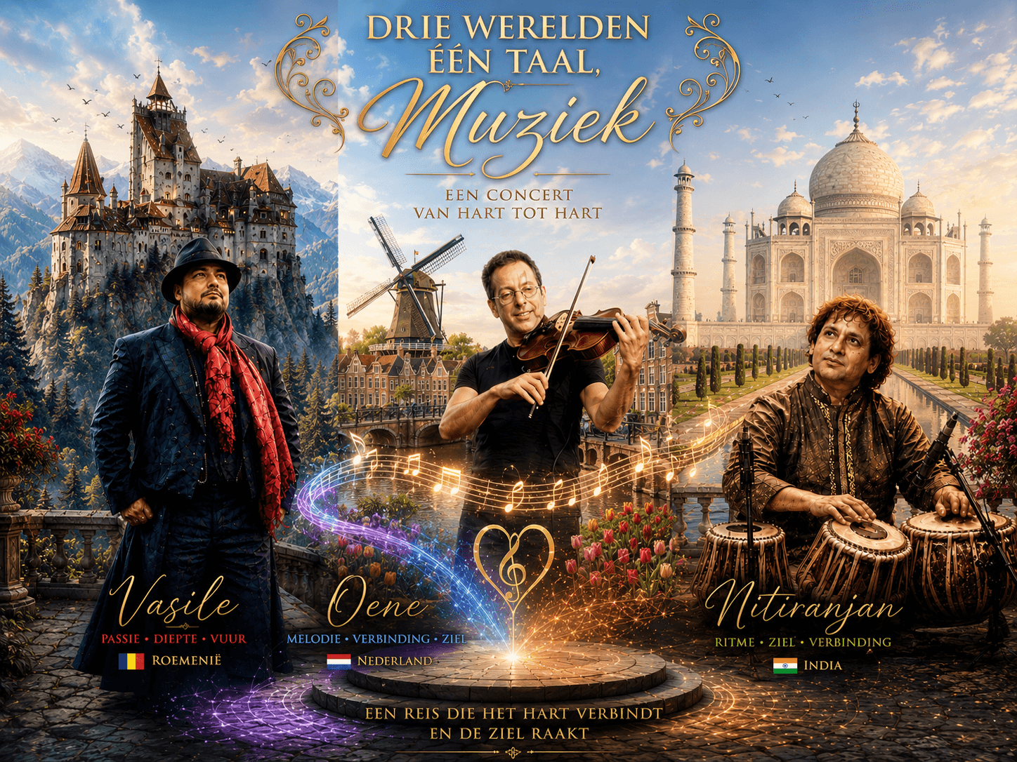 Drie werelden, één taal: muziek